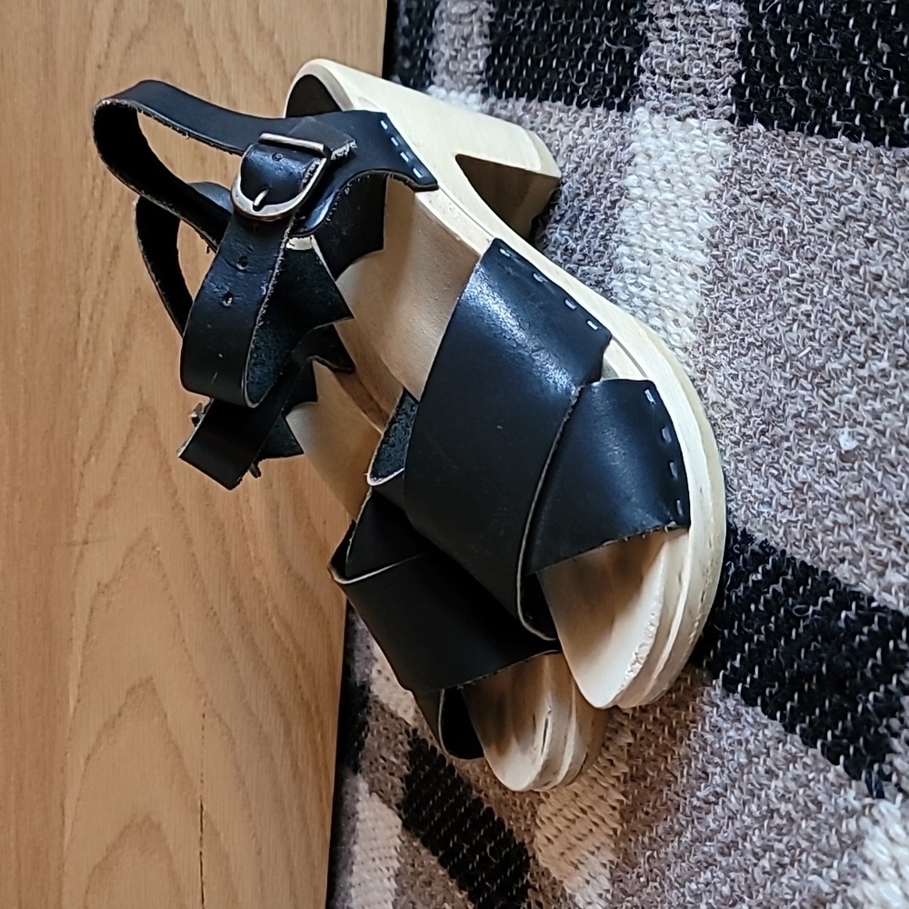 No. 6 heeled sandal clogs 38